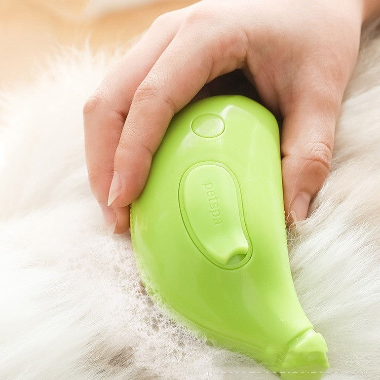 2-in-1 Cat Grooming Brush with Steam Massage – Rechargeable & Gentle Cleaning