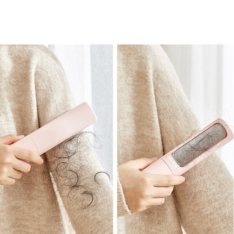 Self-Cleaning Pet Hair Remover Brush – 2-in-1 Reusable Lint Roller